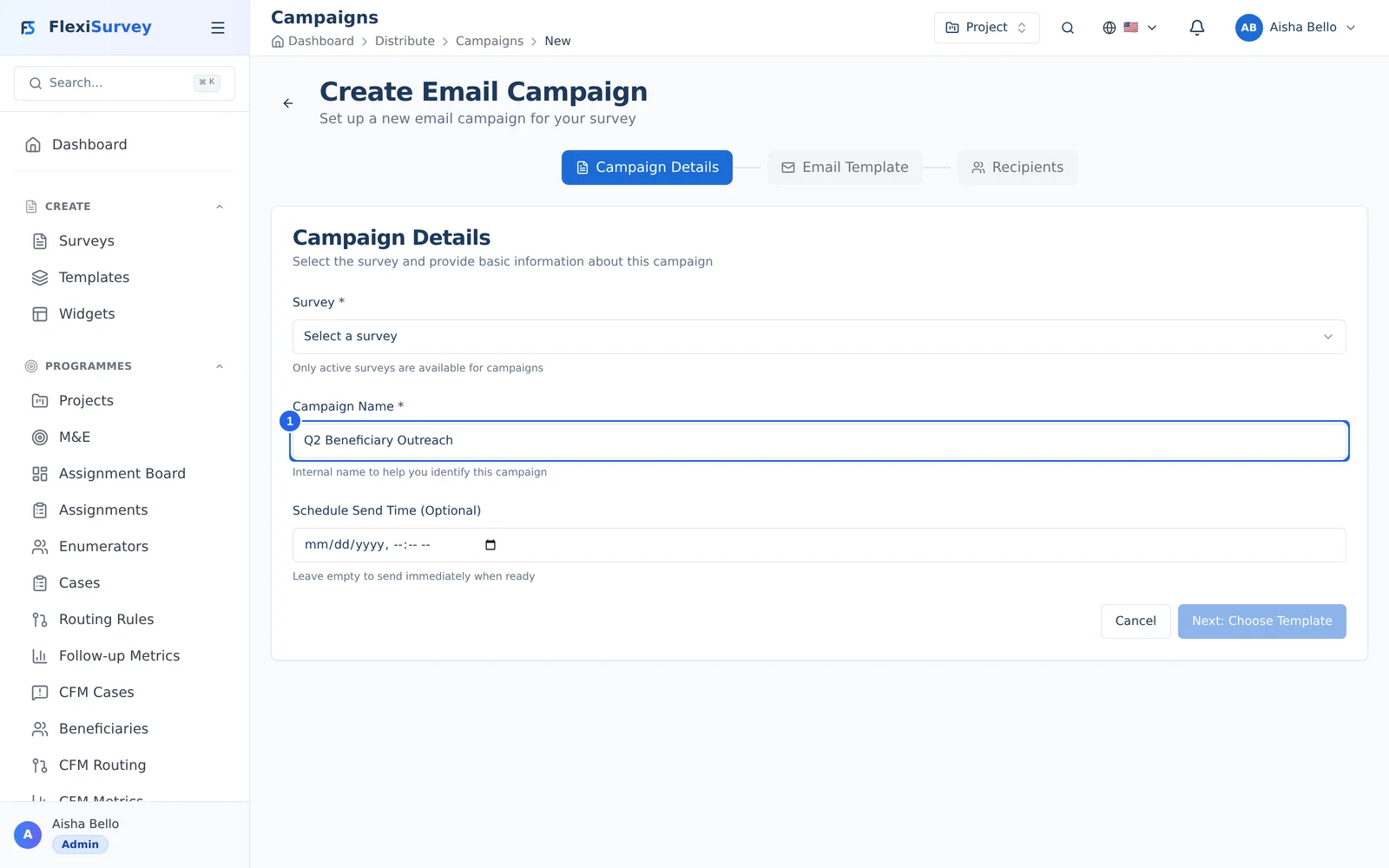 Build a campaign